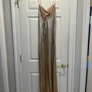 Alice & Olivia Harmony Chainmail Maxi Slip Dress